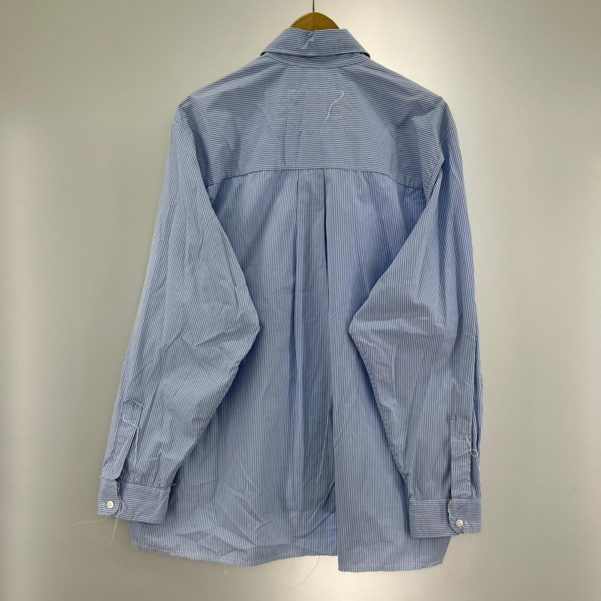 長袖シャツ BIG SHIRT VELCRO ﾌﾞﾙｰ M ブルー
