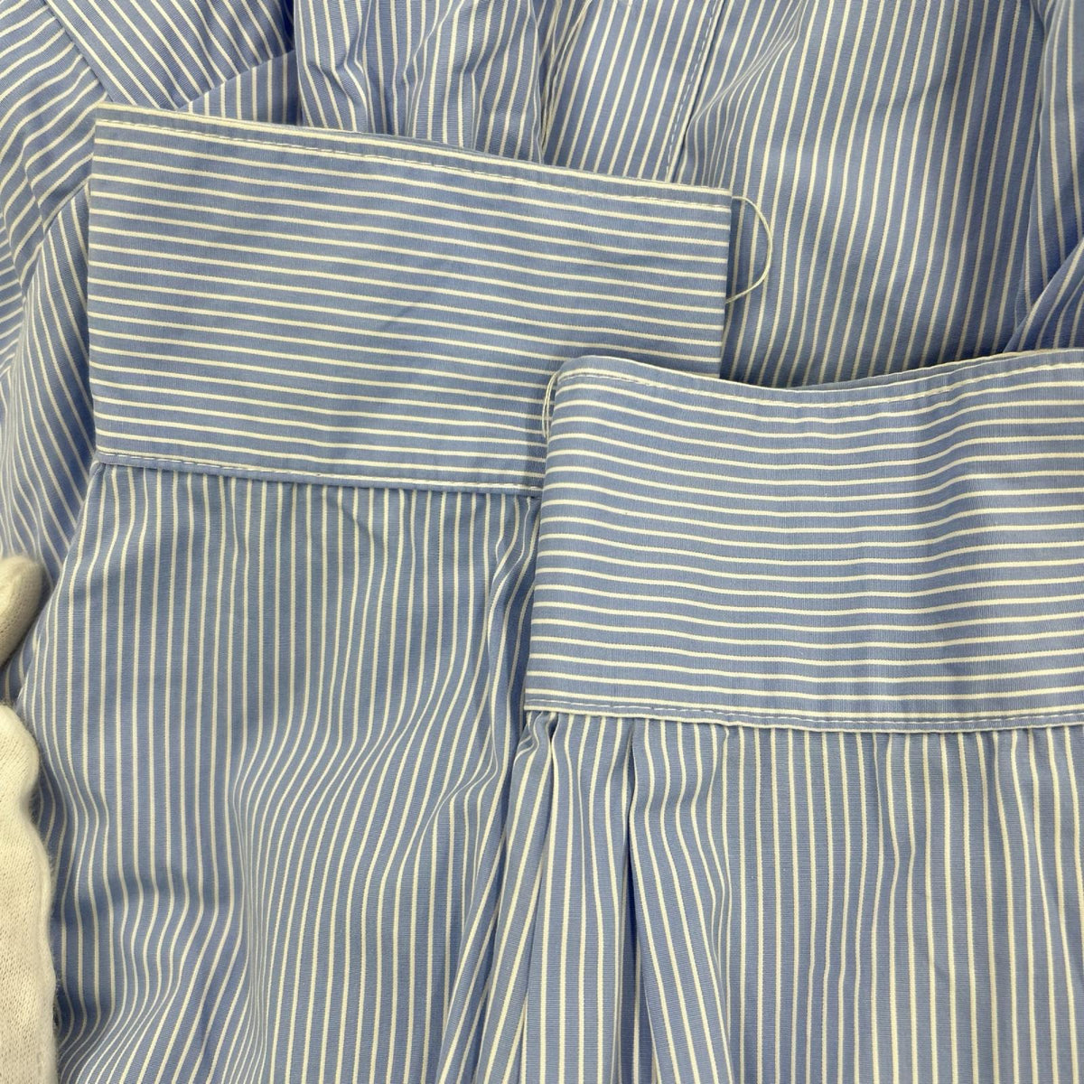 長袖シャツ BIG SHIRT VELCRO ﾌﾞﾙｰ M ブルー