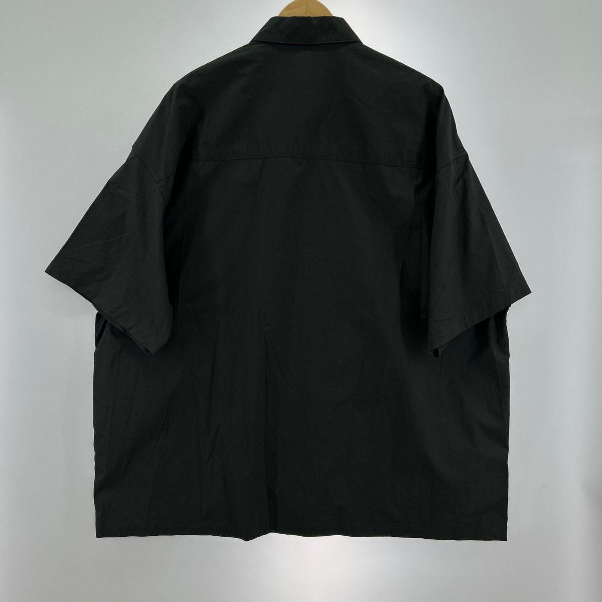 長袖シャツ Stretch Typewriter Box Shirt ﾌﾞﾗｯｸ ブラック