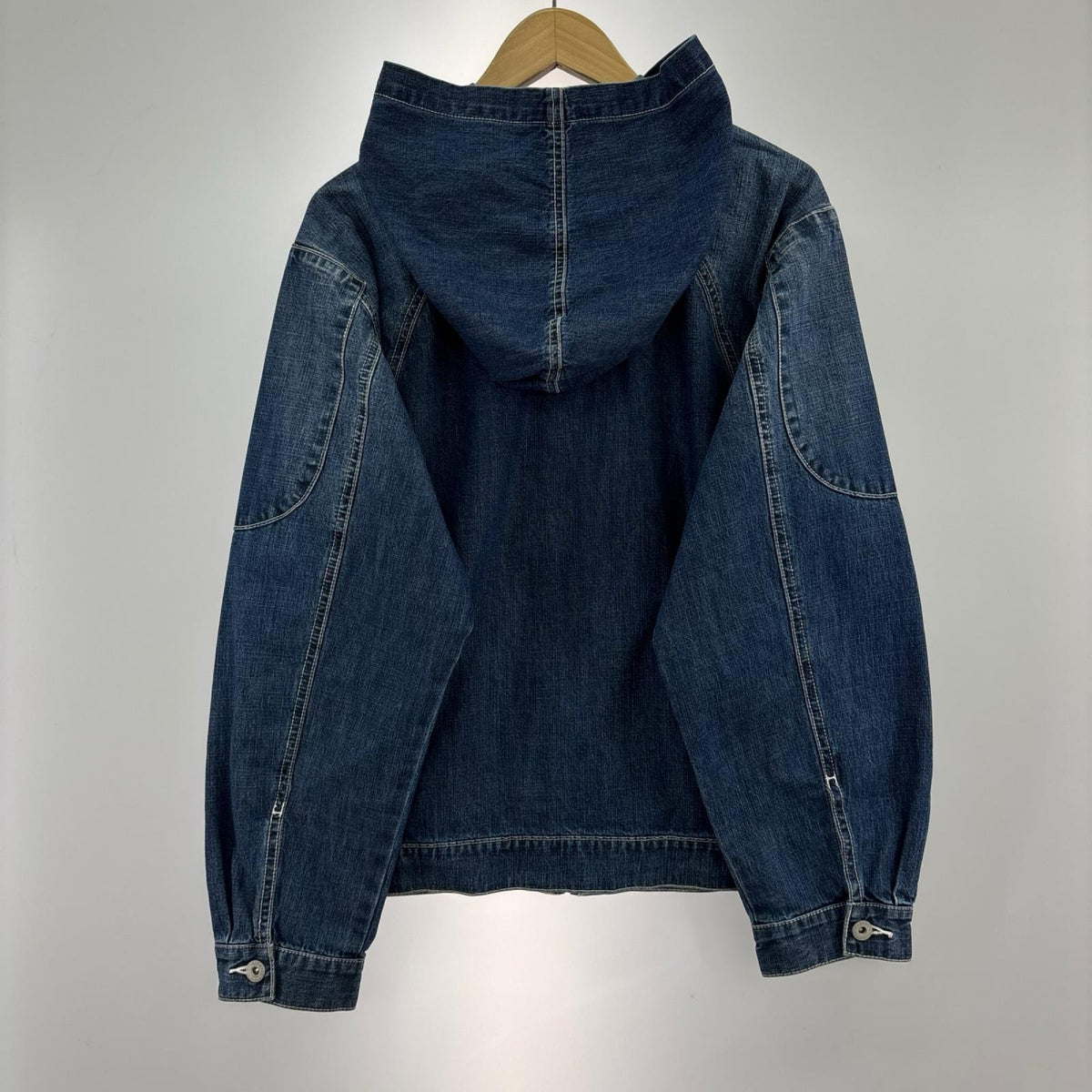 ジャケット INTERBREED Mash Up Denim Hoodie M ネイビー