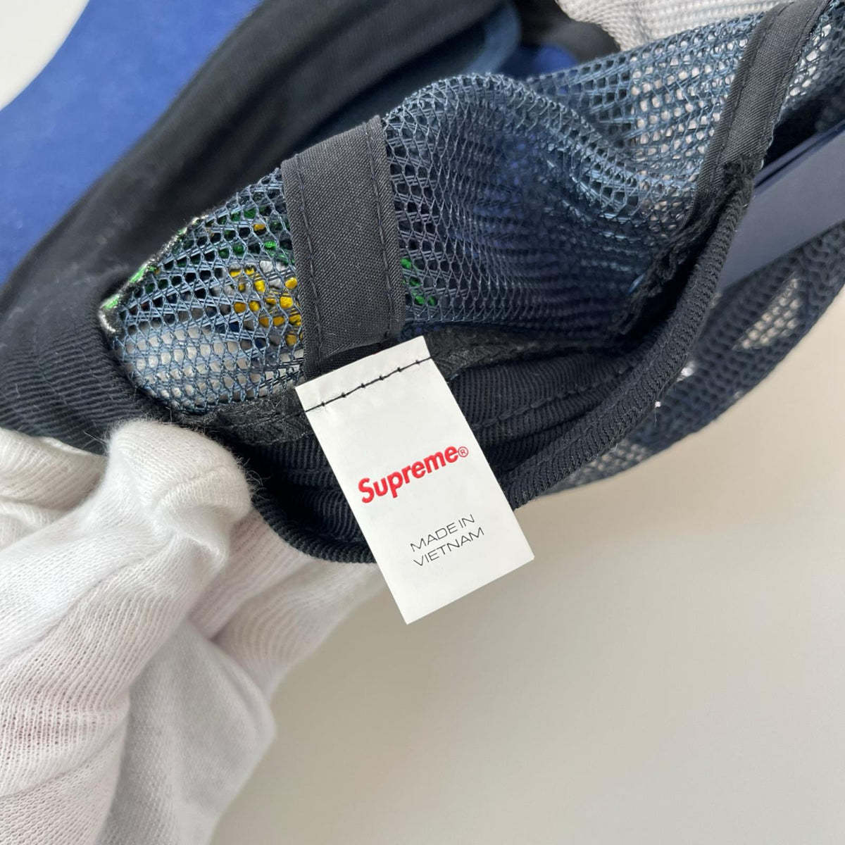 キャップ Supreme 25AW Crest Mesh Back 6-Panel Navy ネイビー