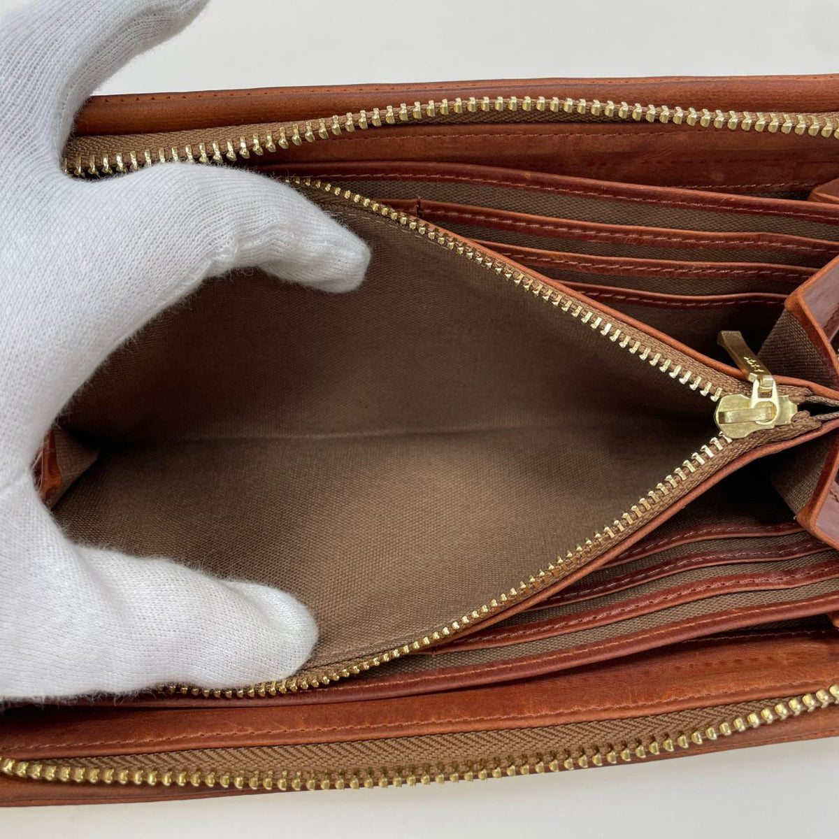 長財布 BAKU LEATHER ﾌﾞﾗｳﾝ ブラウン