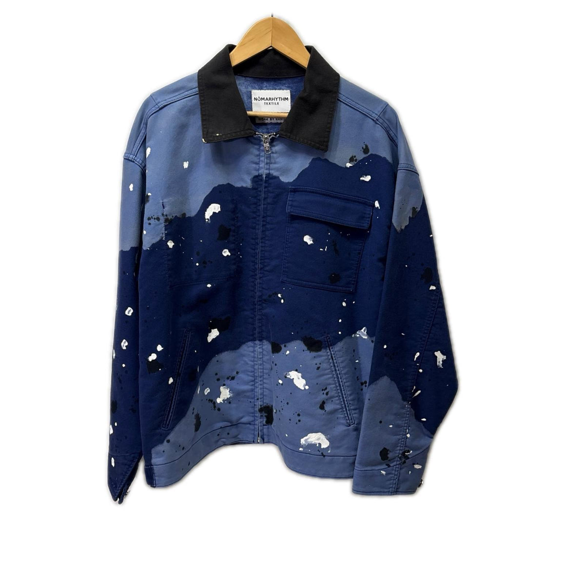 ブルゾン HAND DYED WORK JACKET 青 (3) 3 ブルー