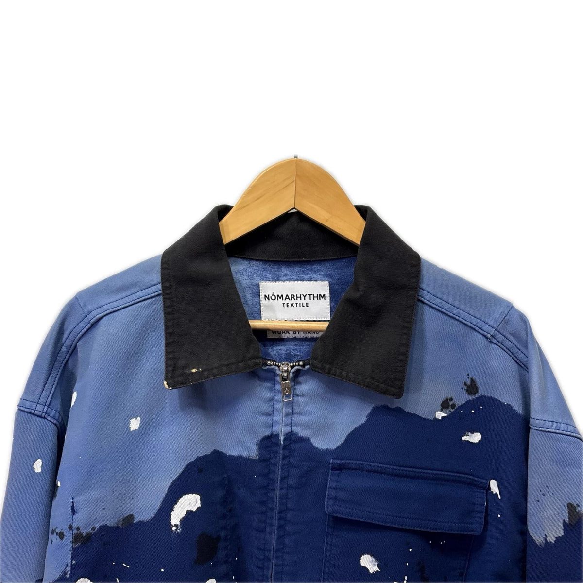 ブルゾン HAND DYED WORK JACKET 青 (3) 3 ブルー