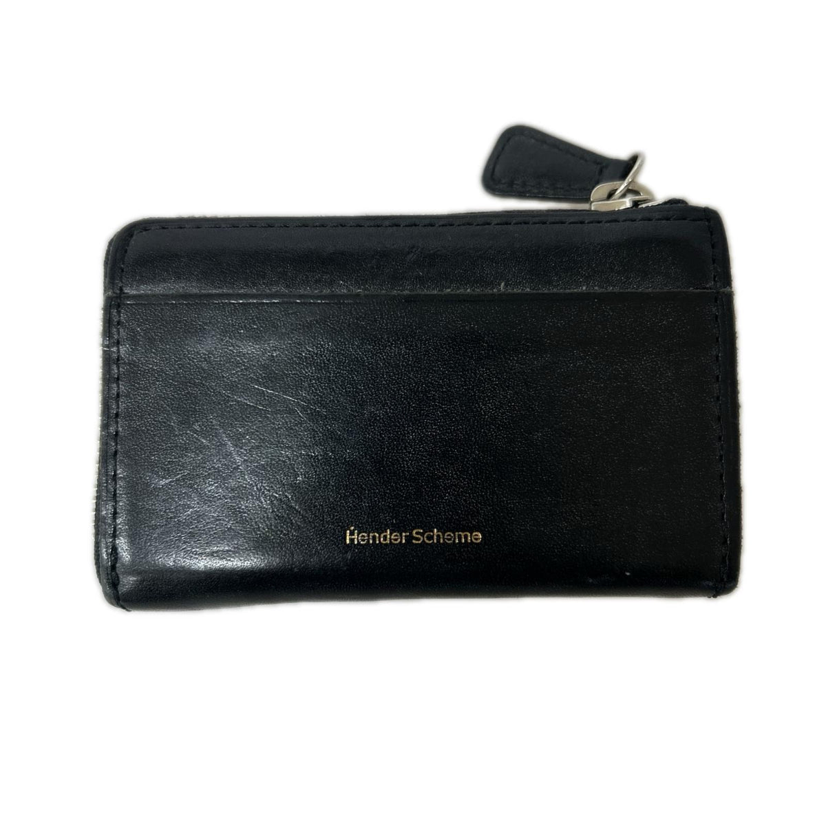 コンパクトウォレット Hender Scheme round zip case 黒 ブラック