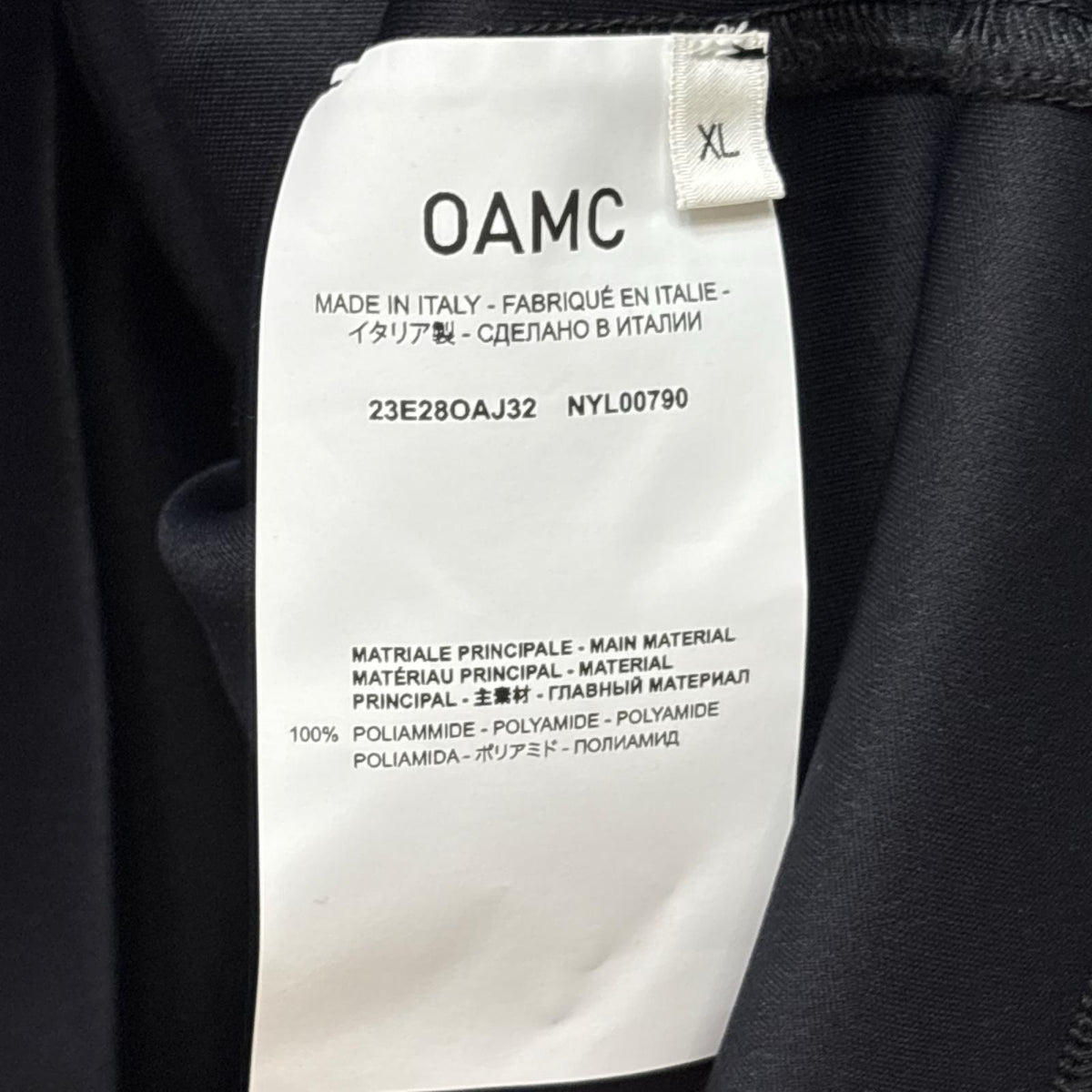 スウェット 23SS Poliammide Sweat Shirt LL ブラック