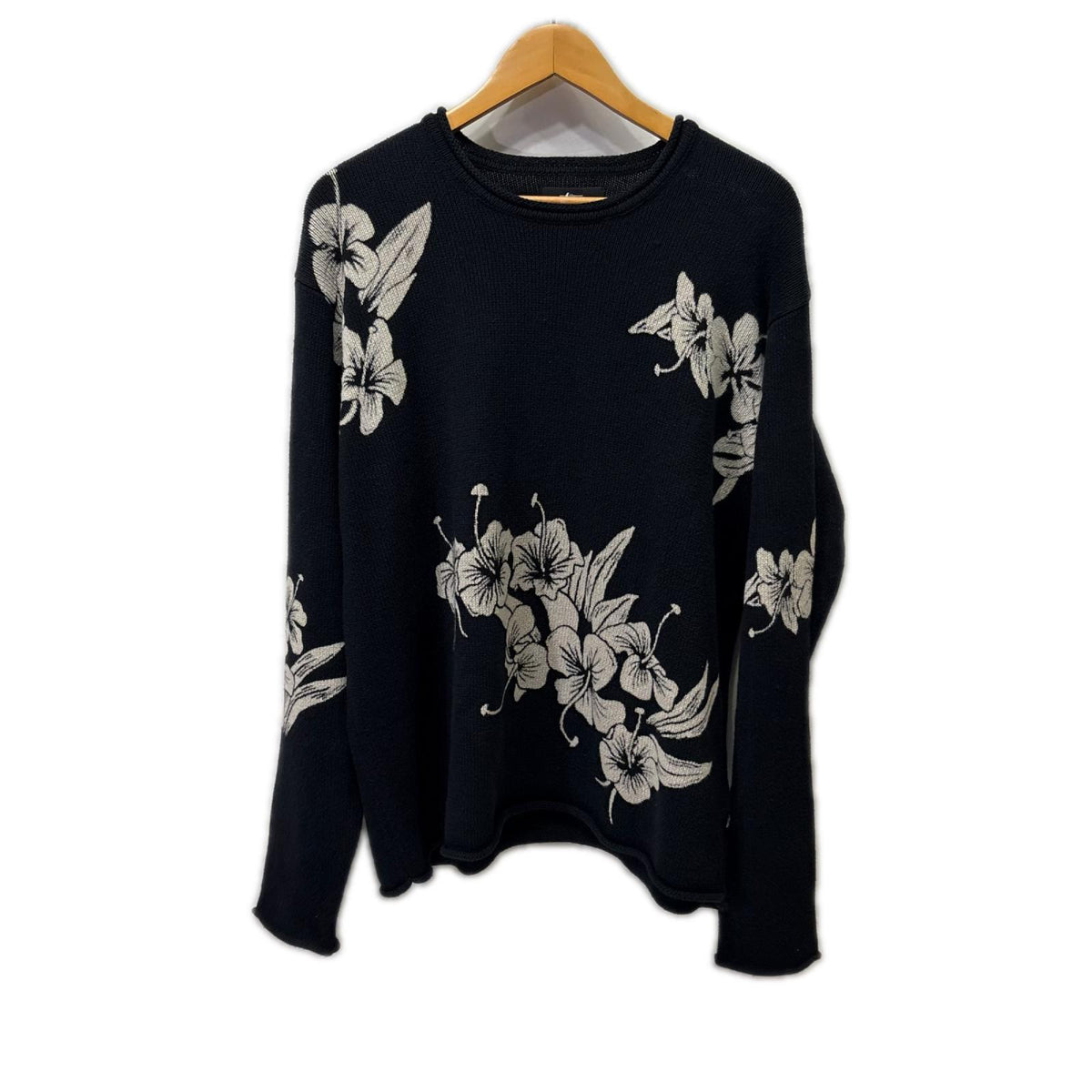 ニット 26SS Floral Roll Neck Sweater 黒 (M) M ブラック