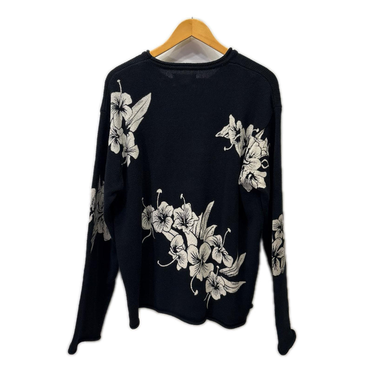 ニット 26SS Floral Roll Neck Sweater 黒 (M) M ブラック