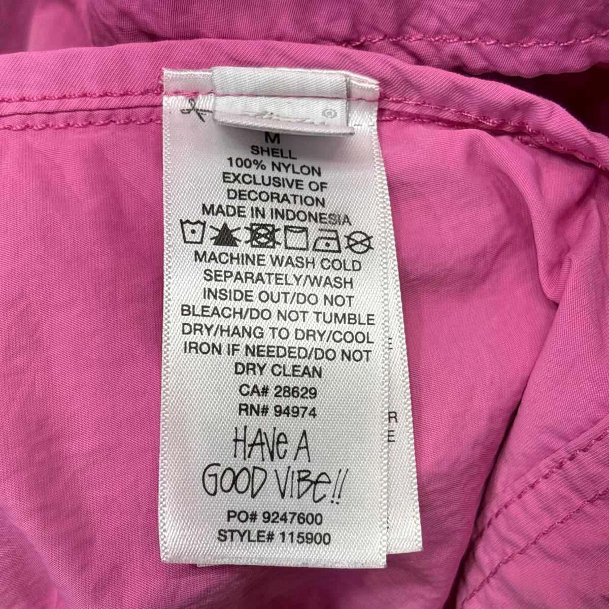 ブルゾン 26SS Lightweight Hooded Jacket ﾋﾟﾝｸ (M) M ピンク