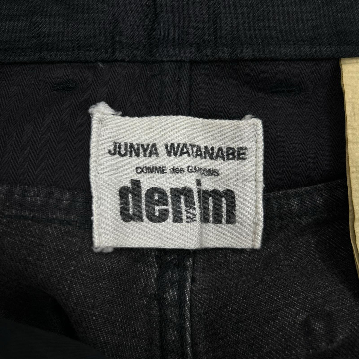 デニムパンツ denim 14AW ｽﾊﾟﾝｺｰﾙ ﾚｻﾞｰ ｸﾛｺ型押し ﾊﾟｯﾁﾜｰｸ M ブラック