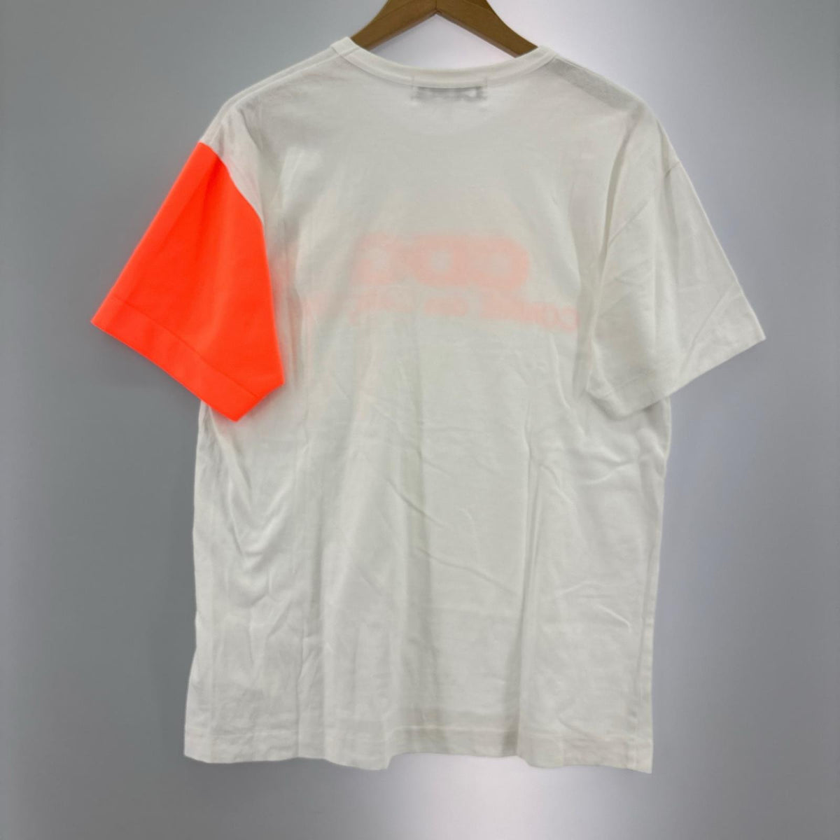半袖Ｔシャツ CDG 21SS ﾛｺﾞﾌﾟﾘﾝﾄ L ホワイト