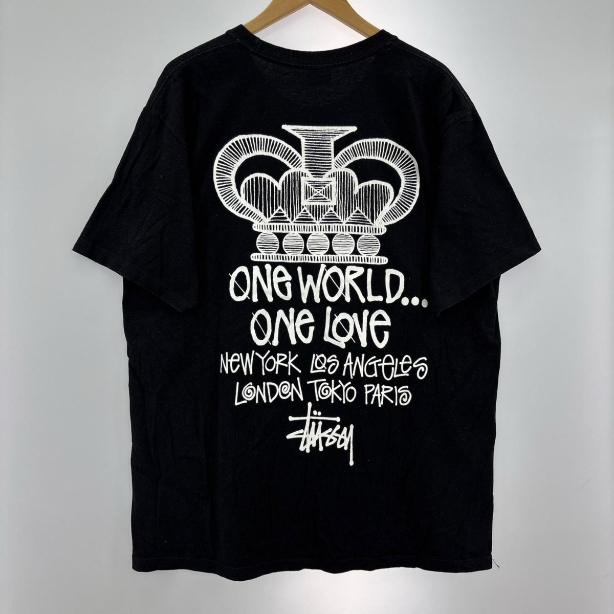 半袖Ｔシャツ ONE WORLD ONE LOVE Tee L ブラック