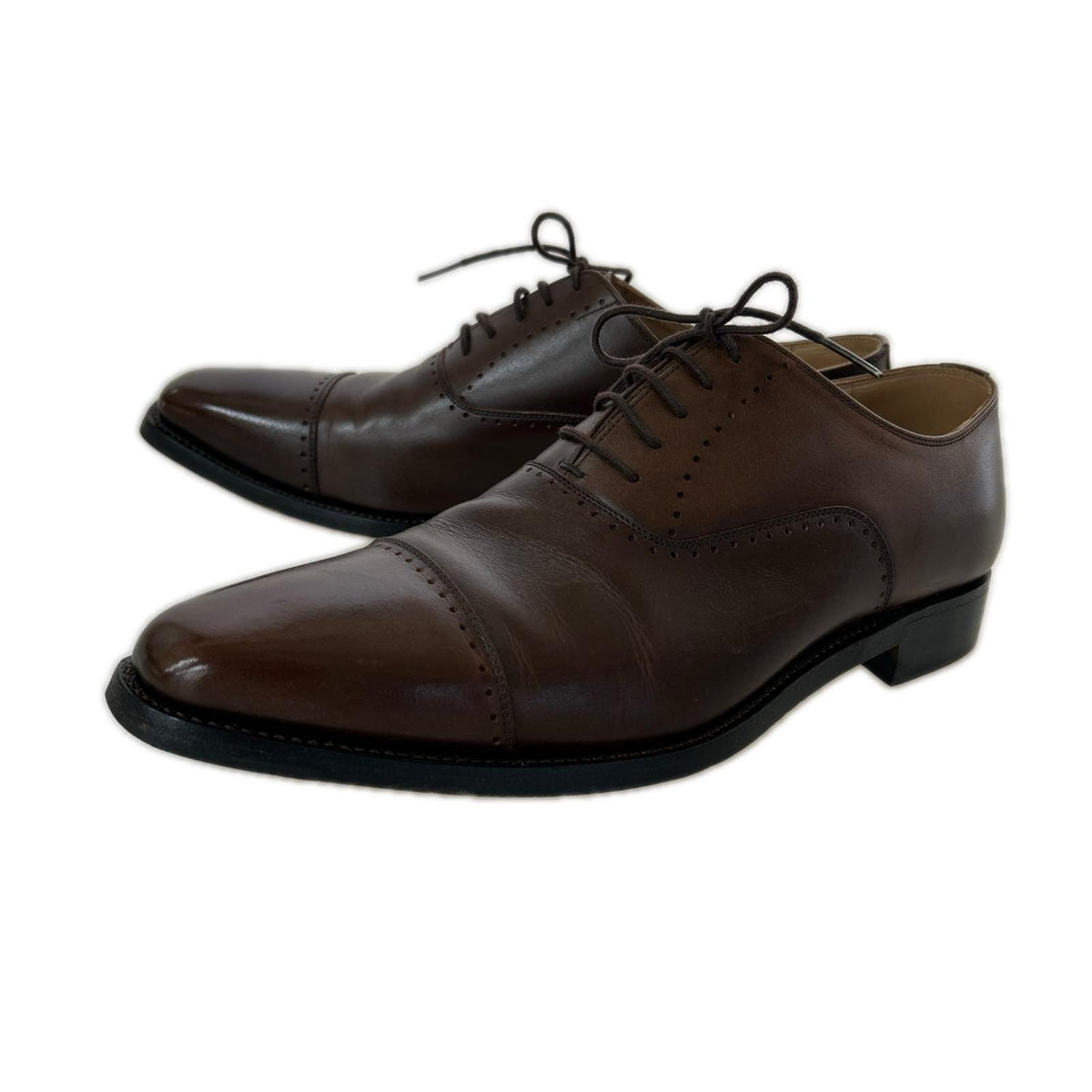 シューズ HIROKAWA レザーシューズ 25.5cm (US7 1/2 UK7 EU41) ブラウン