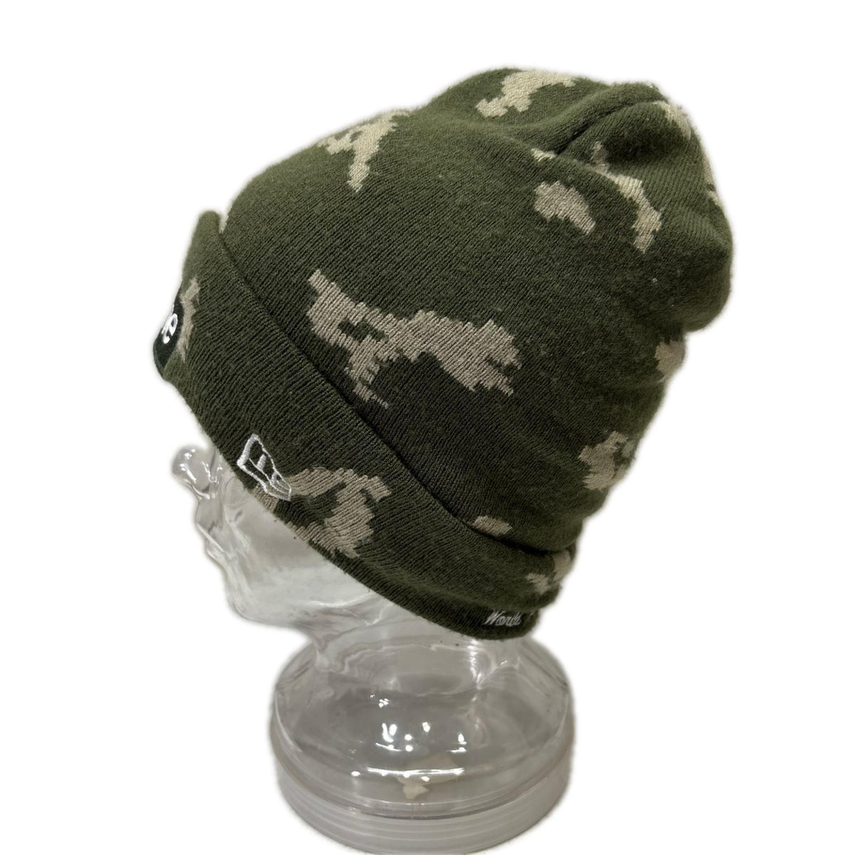 ニットキャップ Box Logo Beenie Olive Russian フリー カーキ