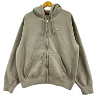 パーカー 26FW Supreme SmallBox ZipUp Hooded Sweatshirt "Grey" S ベージュ