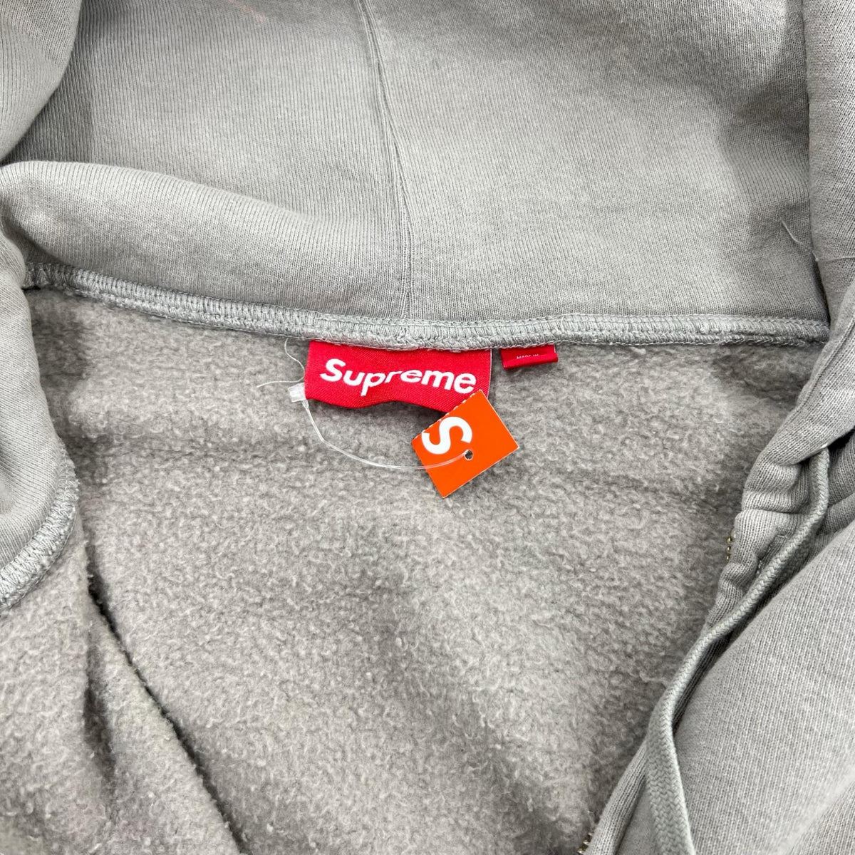 パーカー 26FW Supreme SmallBox ZipUp Hooded Sweatshirt "Grey" S ベージュ