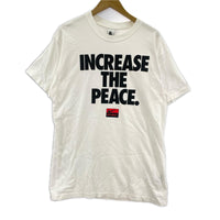 半袖Ｔシャツ ×STUSSY INCREASE THE PEACE 白 (L) L ホワイト