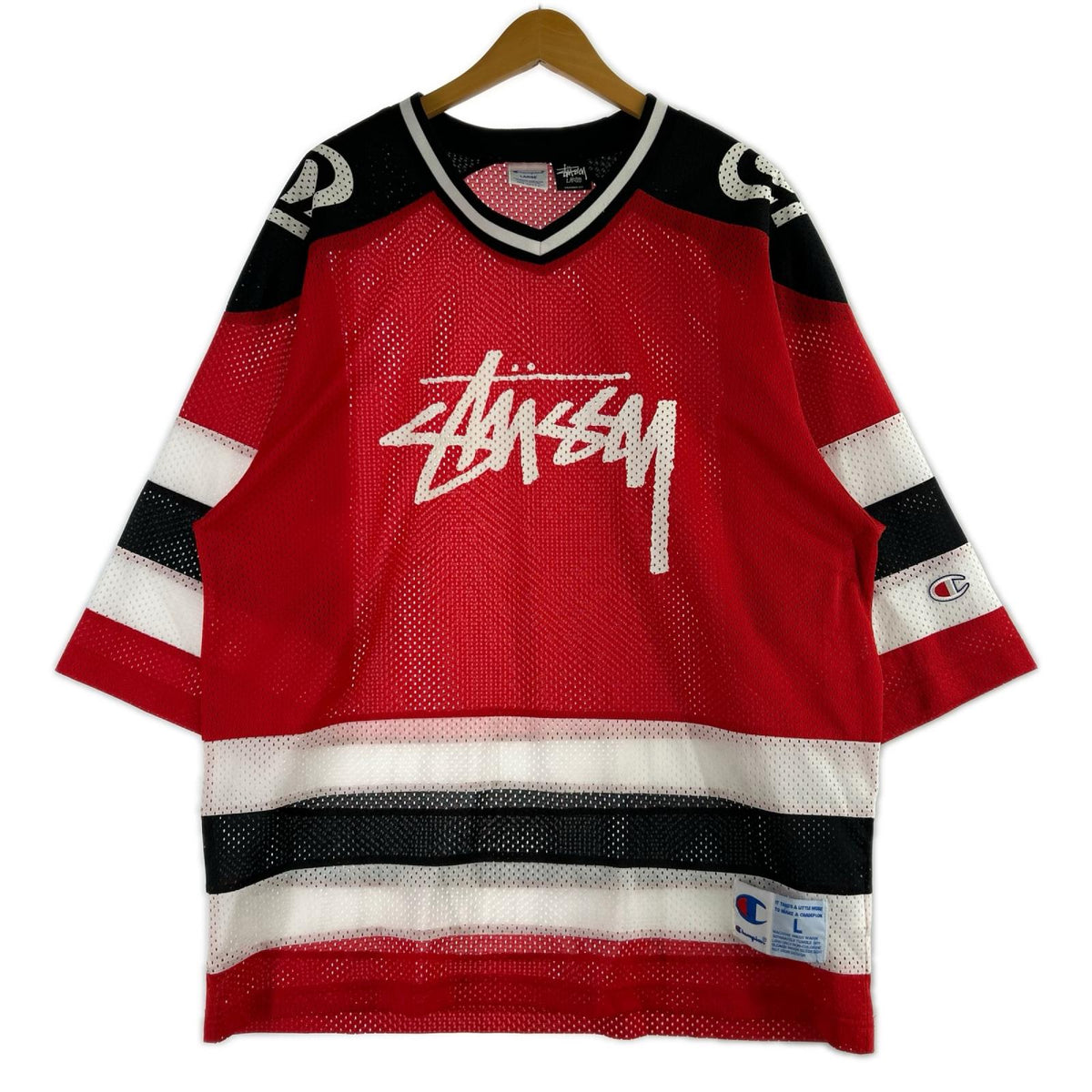 半袖Ｔシャツ × Champion/HOCKEY SHIRT/L/RED L レッド