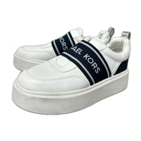 シューズ ロゴテープスリッポン WHT