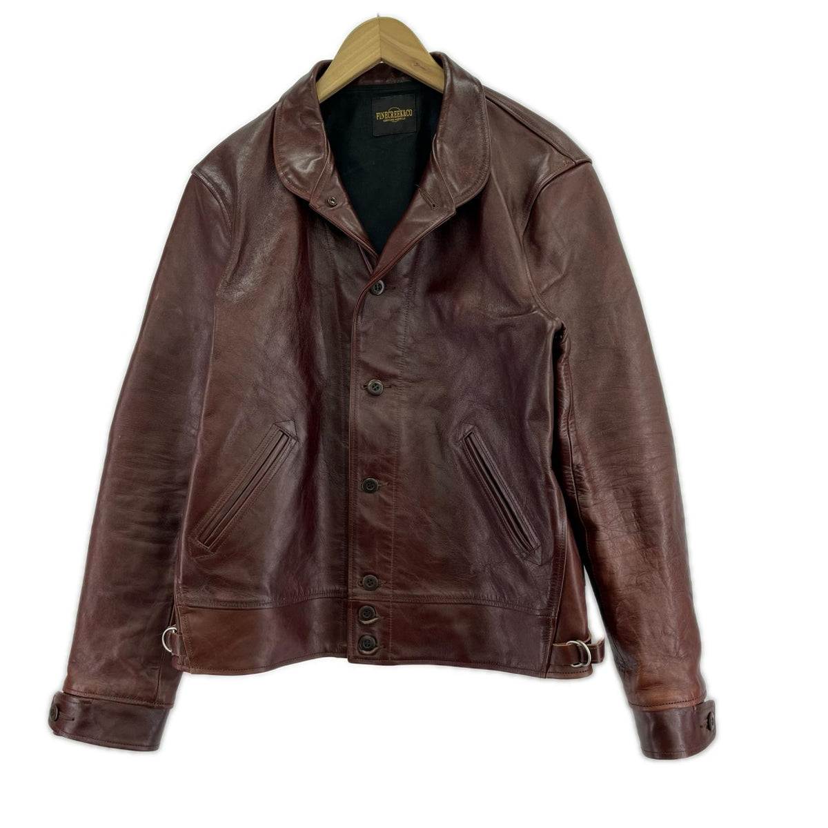 レザージャケット FINE CREEK & CO HORSEHIDE Ale Jacket 42 ブラウン