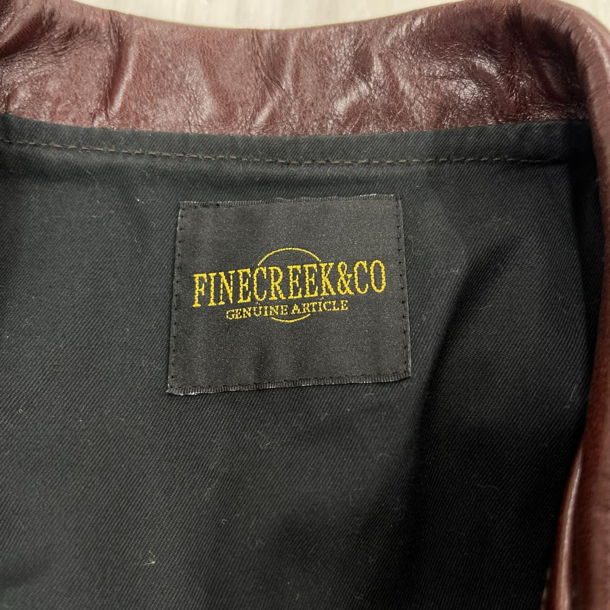 レザージャケット FINE CREEK & CO HORSEHIDE Ale Jacket 42 ブラウン