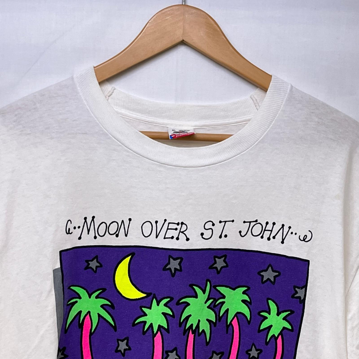 半袖Ｔシャツ 90s St JOHN'S ｱｰﾄTee ホワイト