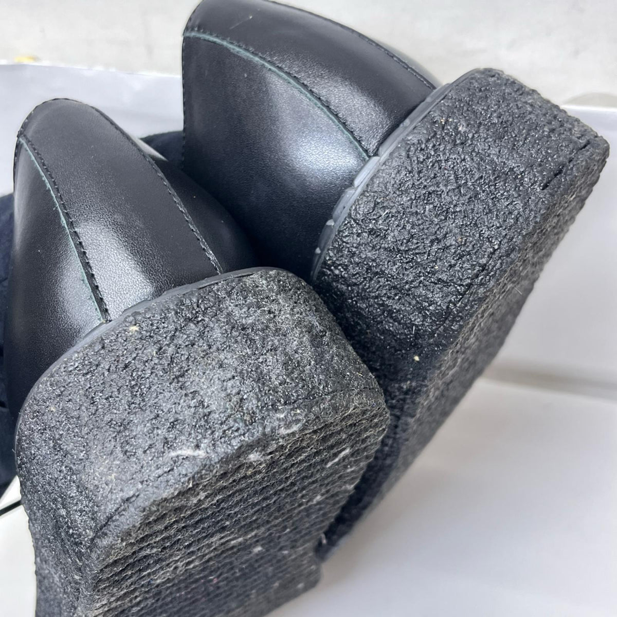 シューズ BLACK×LEOPARD 26cm