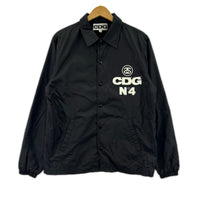 ジャケット 21AW/CDG×STUSSY ｺｰﾁｼﾞｬｹｯﾄ/ﾌﾞﾗｯｸ/S S ブラック