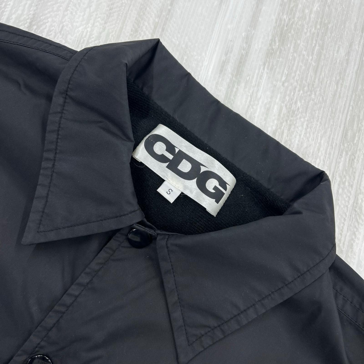 ジャケット 21AW/CDG×STUSSY ｺｰﾁｼﾞｬｹｯﾄ/ﾌﾞﾗｯｸ/S S ブラック
