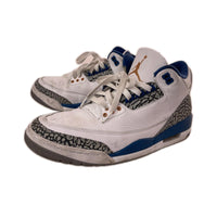 スニーカー AIR JORDAN 3 RETRO WIZARDS TRUE BLUE 26.5cm (US8 1/2 UK8 EU43) ホワイト