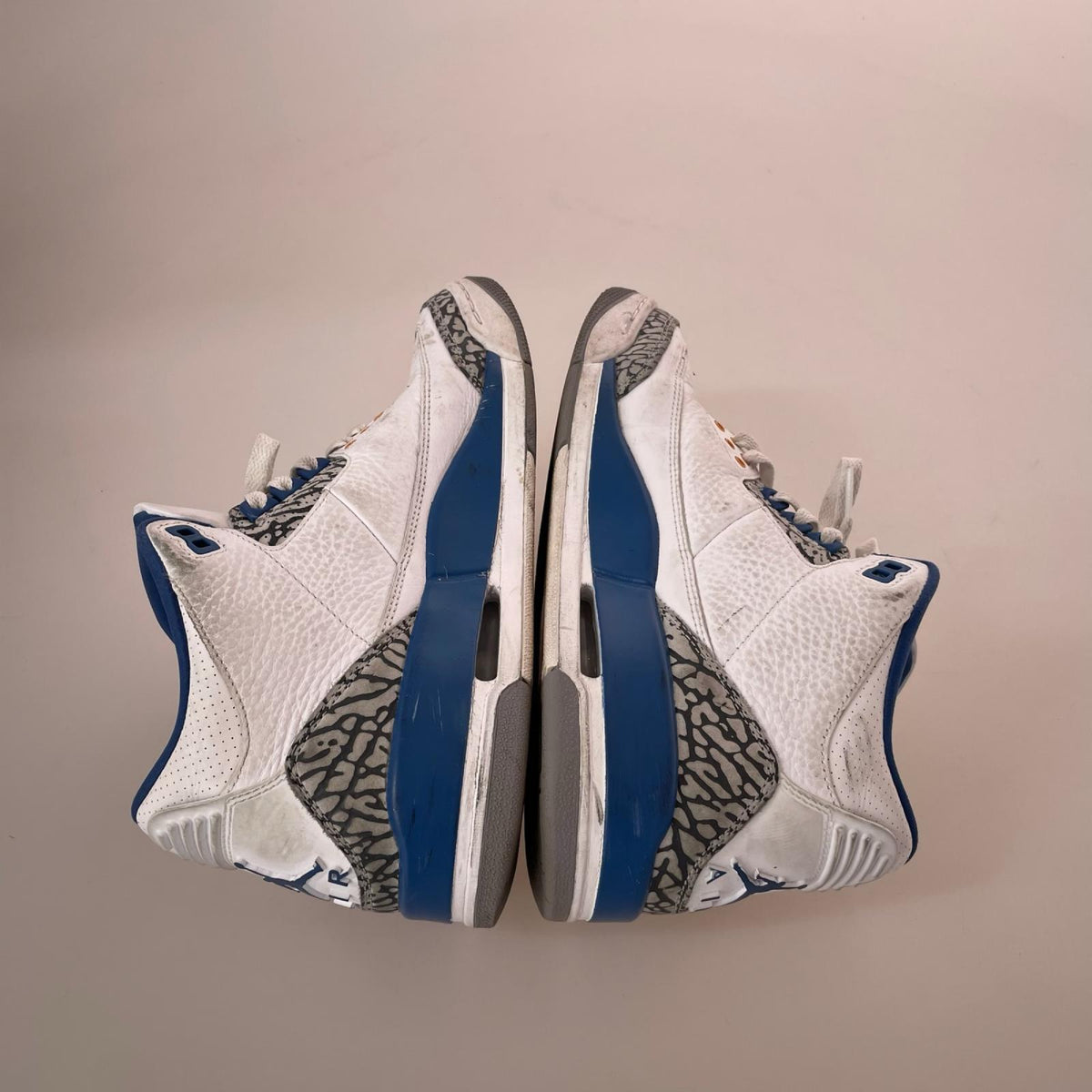 スニーカー AIR JORDAN 3 RETRO WIZARDS TRUE BLUE 26.5cm (US8 1/2 UK8 EU43) ホワイト