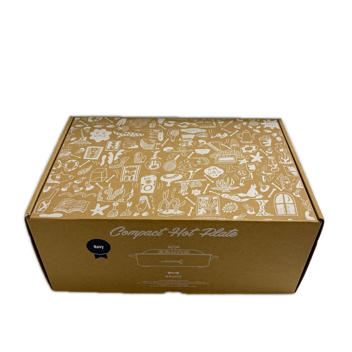 BRUNO ｺﾝﾊﾟｸﾄﾎｯﾄﾌﾟﾚｰﾄ NVY BOE21 BRUNO キッチン家電