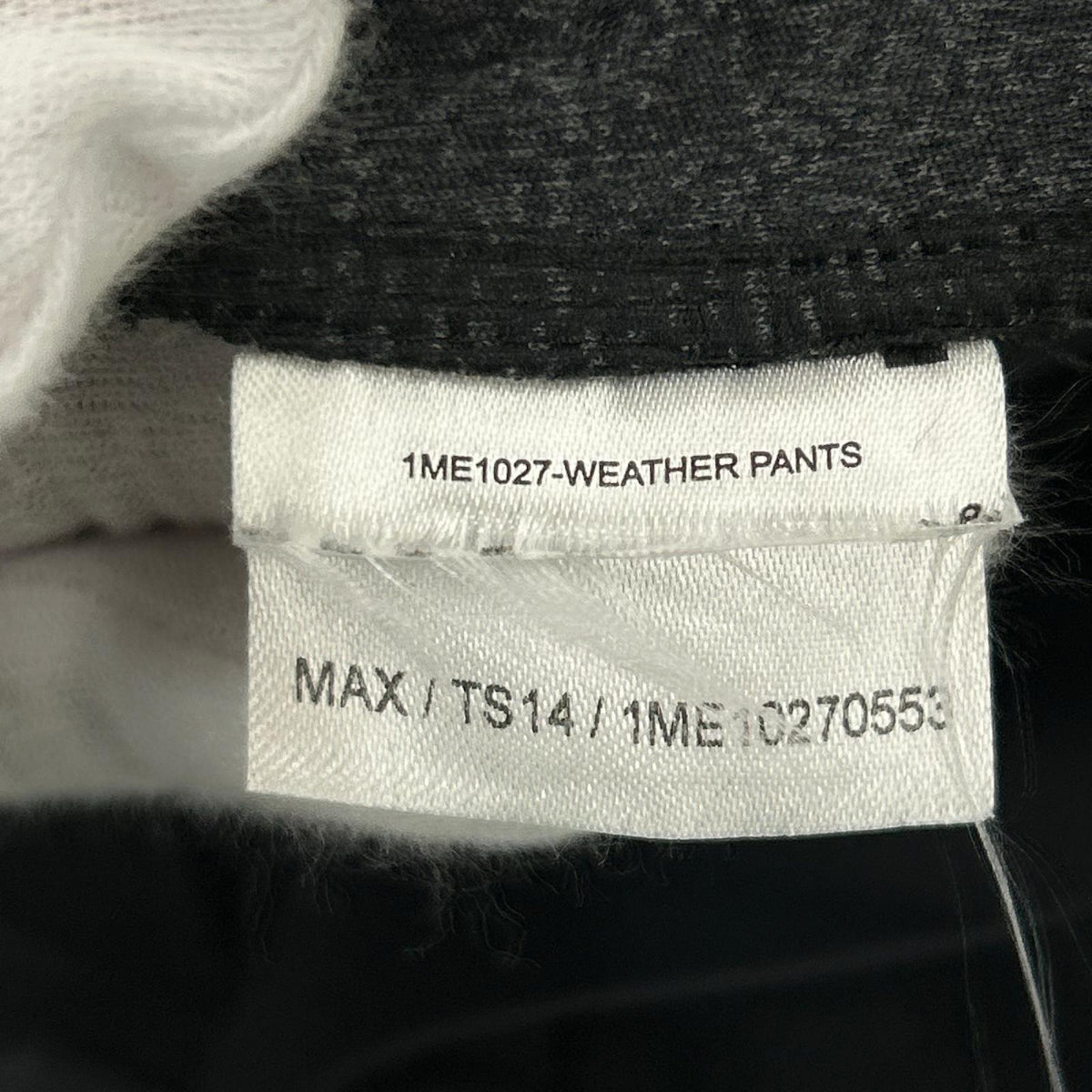 パンツ weather pants ｸﾞﾚｰ M ブラック