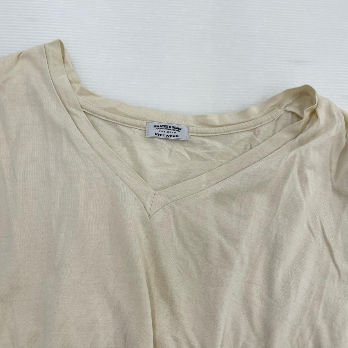 半袖Ｔシャツ 柿乃葉別注 V Neck Silk Tee ﾍﾞｰｼﾞｭ (3) 3 ベージュ