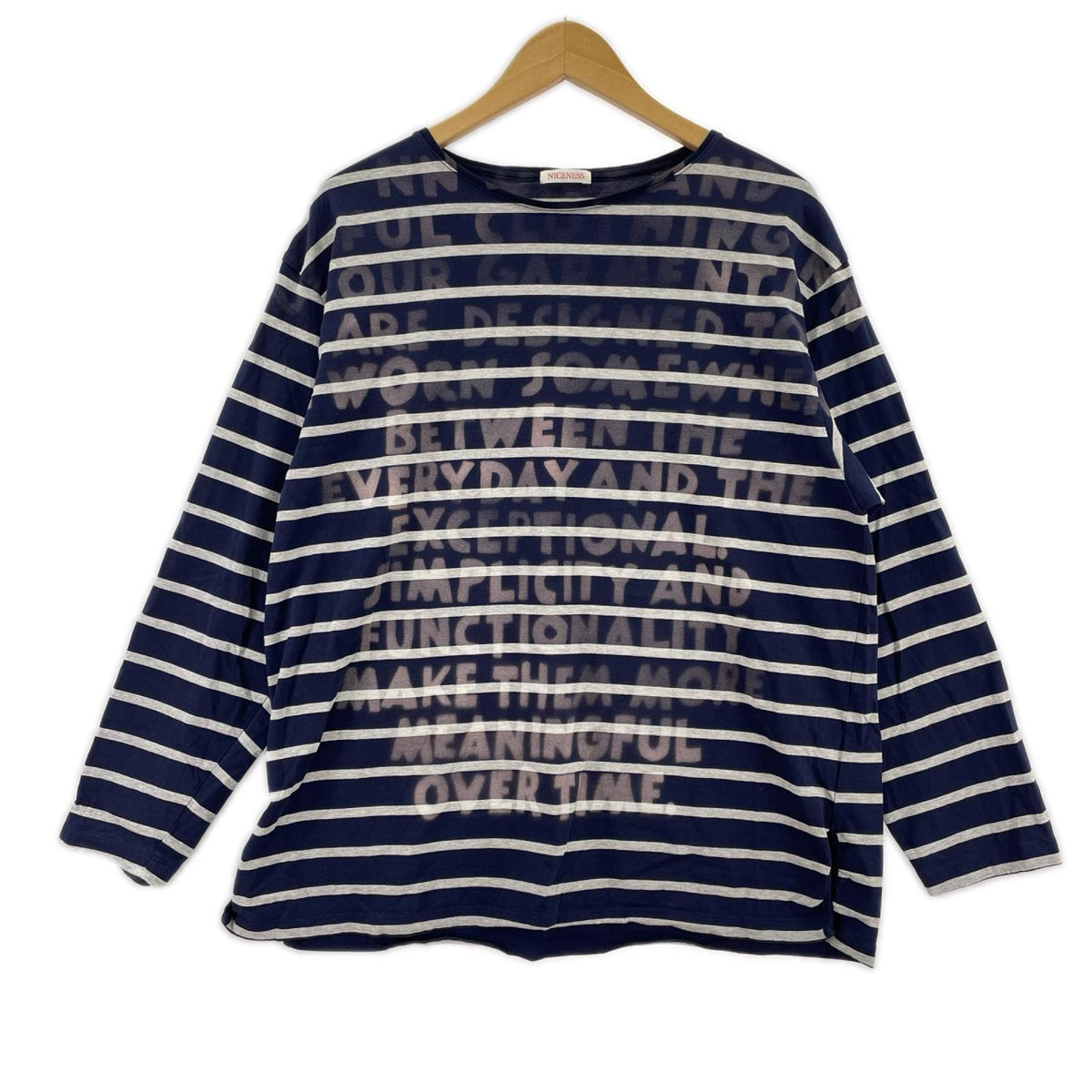 長袖Ｔシャツ 26ss hyde black ﾎﾞｰﾀﾞｰ (S) S