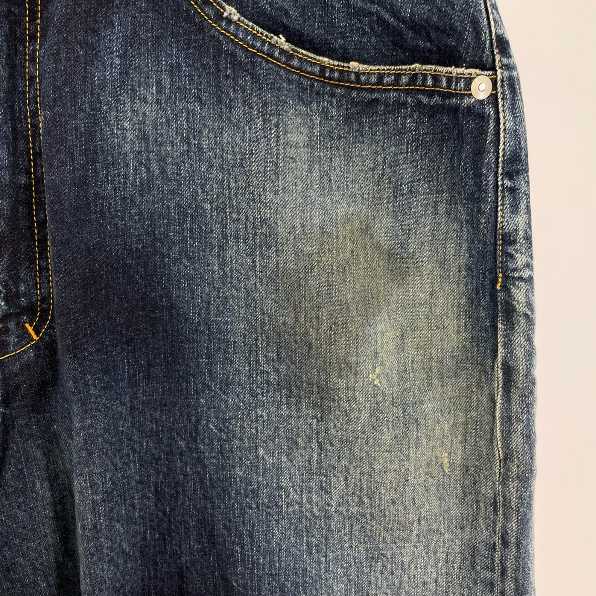 デニムパンツ AGING TAPERED 5P DENIM PANTS (2) 2 ブルー