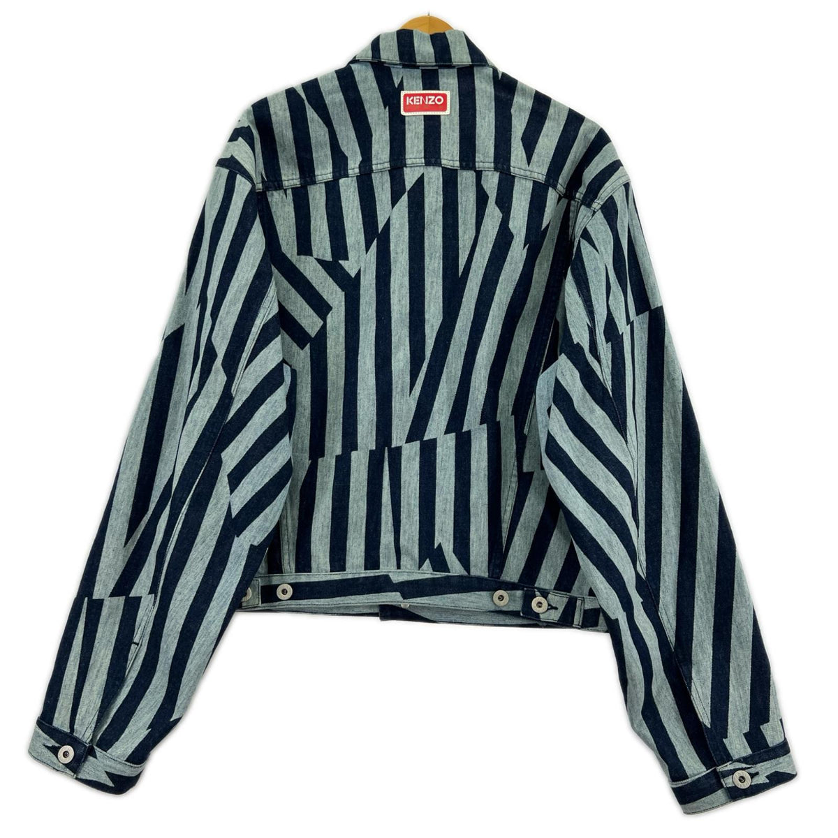 デニムジャケット Dazzle Stripe Trucker Denim Jacket-M M ブルー