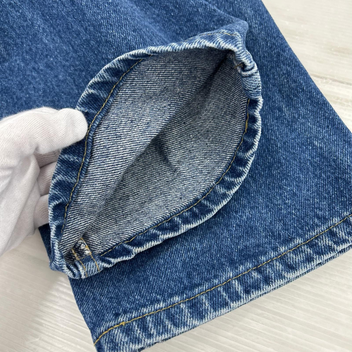 デニムパンツ 80-90s Lee USA製 200 ﾃﾞﾆﾑﾊﾟﾝﾂ　W33 34 ブルー