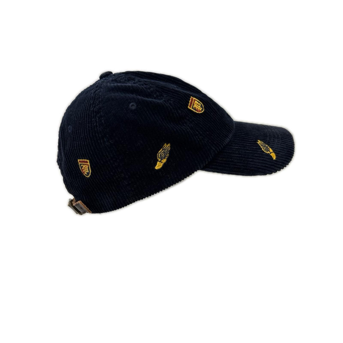 キャップ embroidered corduroy ball cap ネイビー