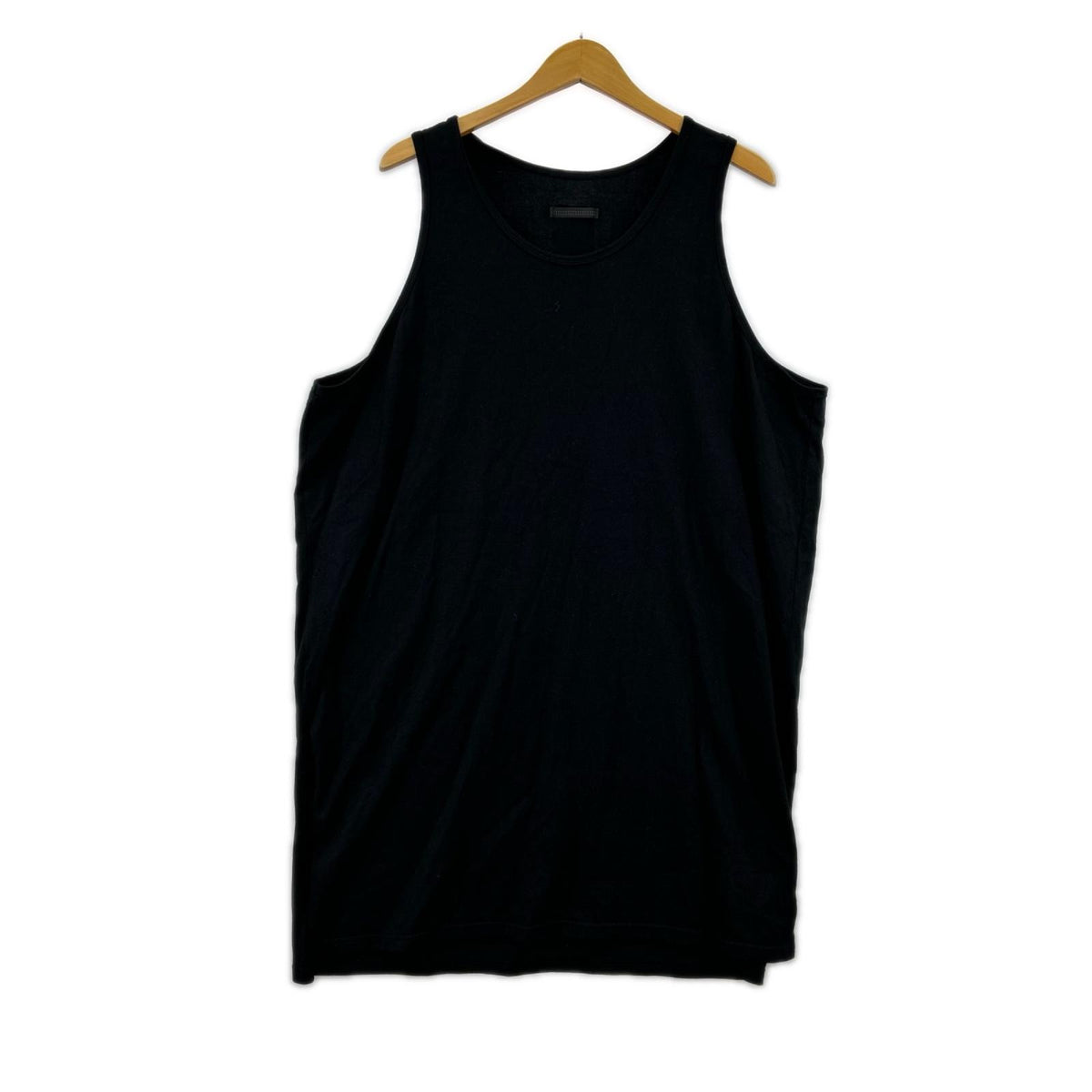 タンクトップ BISHOOL ロング タンクトップ  黒 フリー ブラック