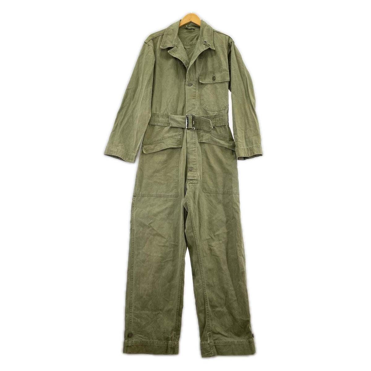 オーバーオール U.S.ARMY 50s 13ｽﾀｰﾎﾞﾀﾝ HBT ｵｰﾙｲﾝﾜﾝ (S) カーキ
