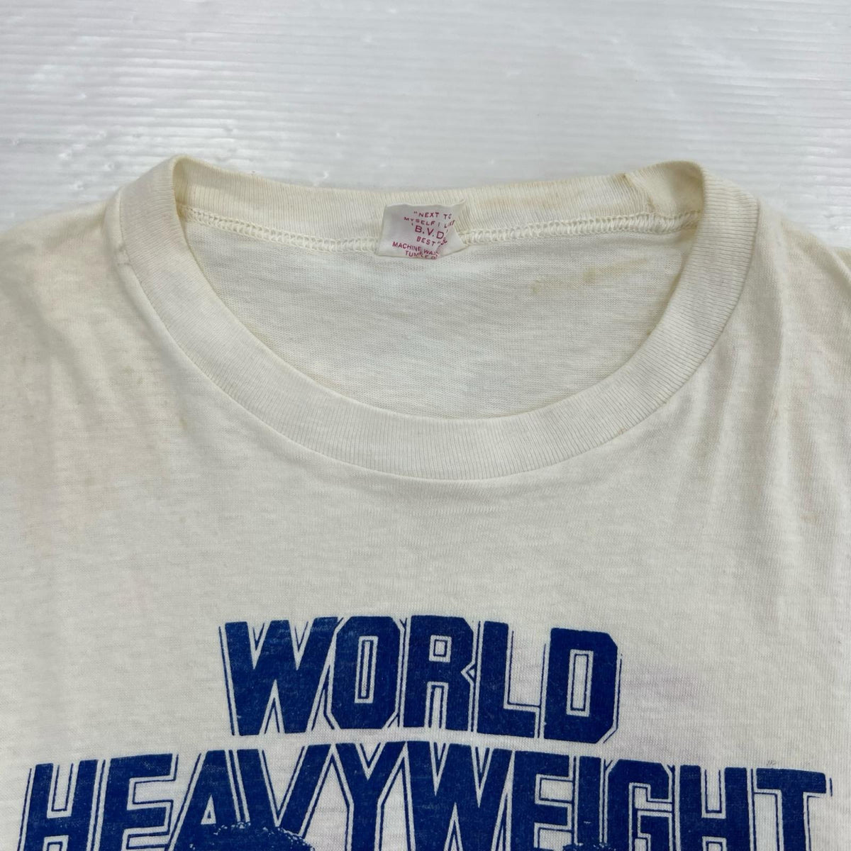 半袖Ｔシャツ B.V.D. 70s FOREMAN vs ALI  TEE WHT (L) L ホワイト