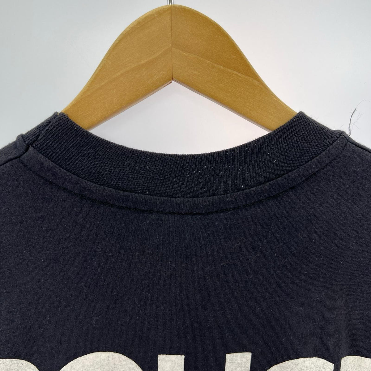 半袖Ｔシャツ 80-90s hanes smiley face ヘッドショットT BLK L L ブラック