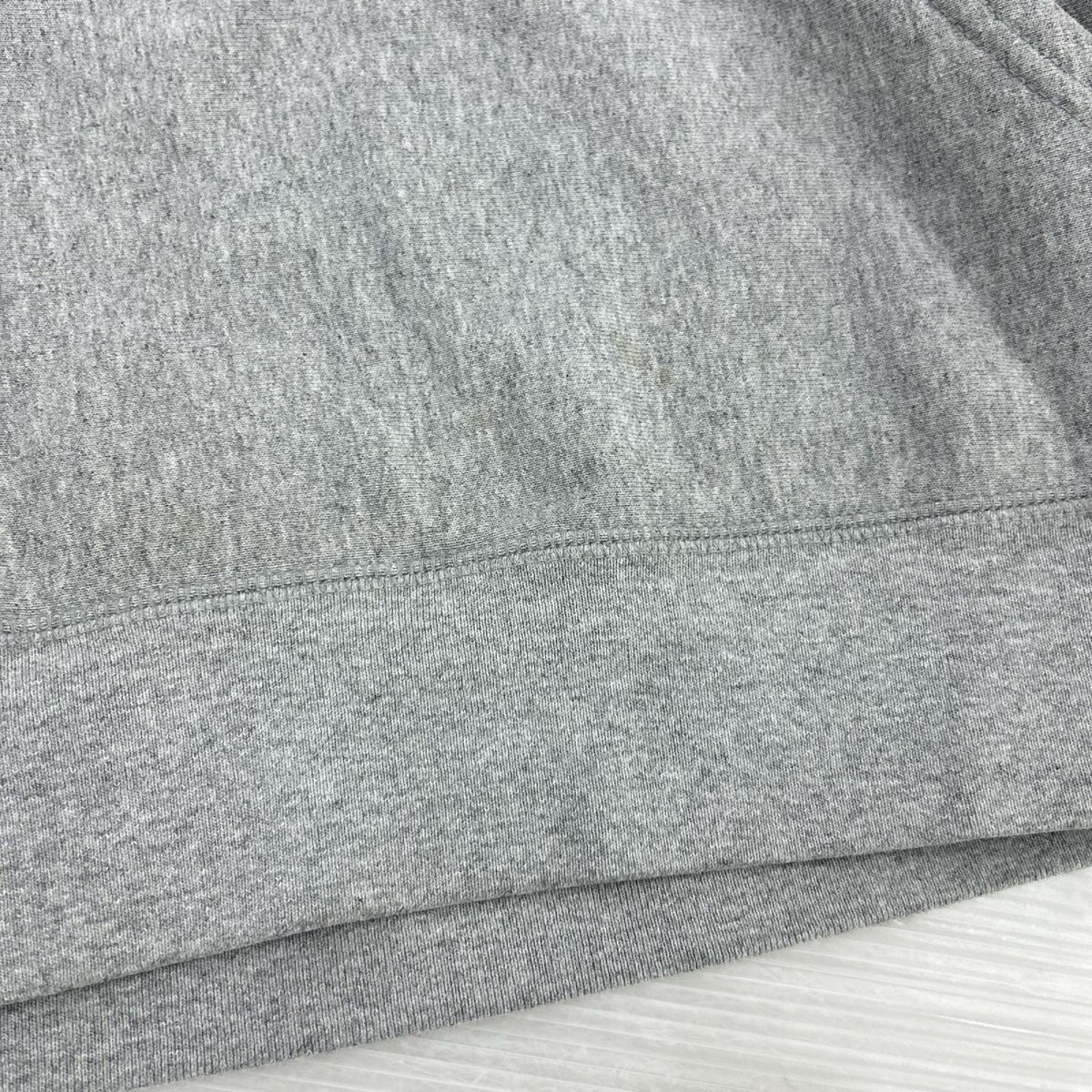 パーカー S logo quilted hooded L グレー
