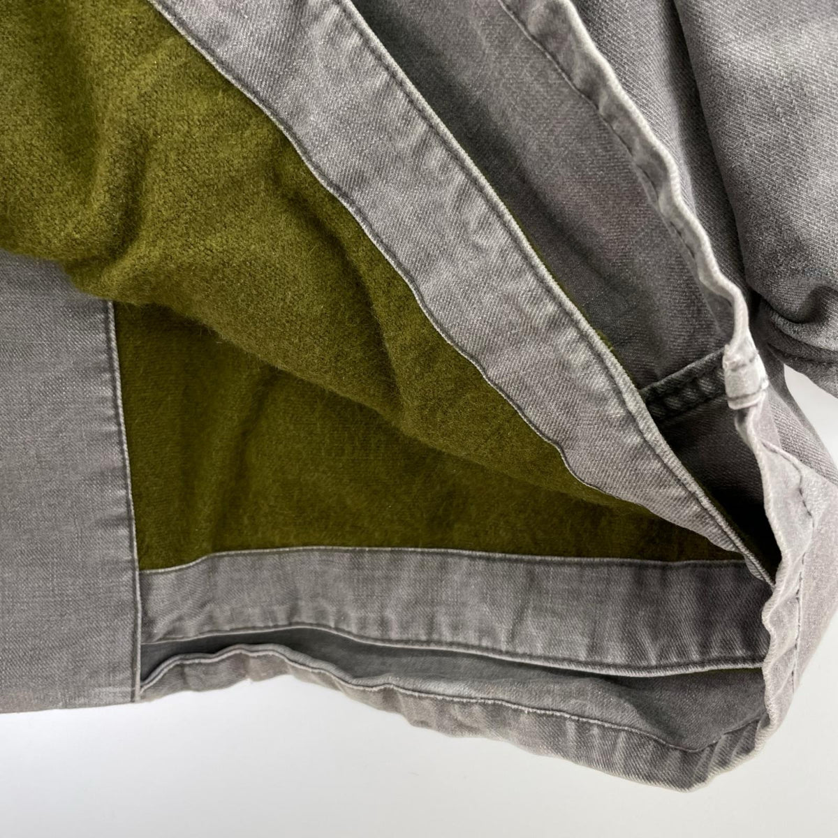 ジャケット 00s 初期 ペンキ加工 Pコート GRY M M グレー