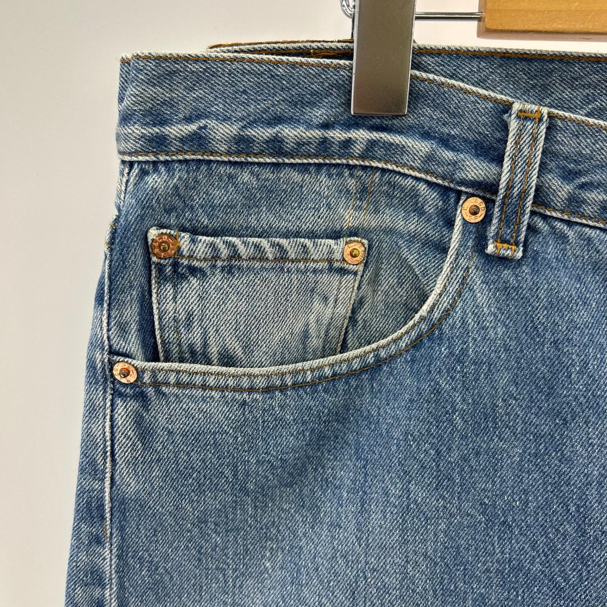 デニムパンツ 90s ﾊﾞﾚﾝｼｱ工場 501 (31) 38 ブルー