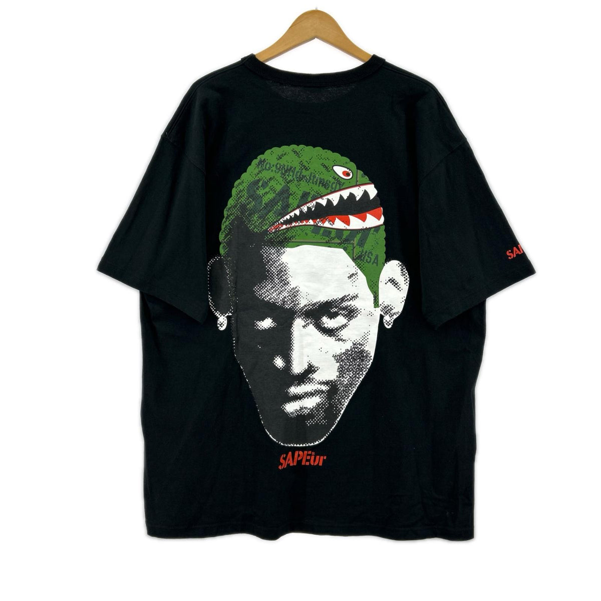 半袖Ｔシャツ ロッドマン シャークマウス 黒 ブラック