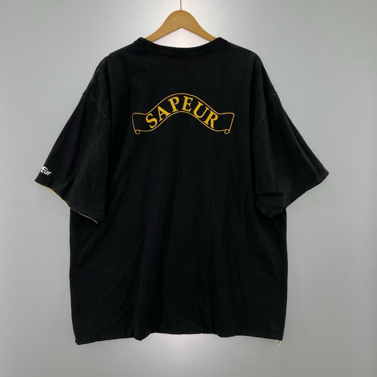半袖Ｔシャツ ダブルフェイス 黒黄