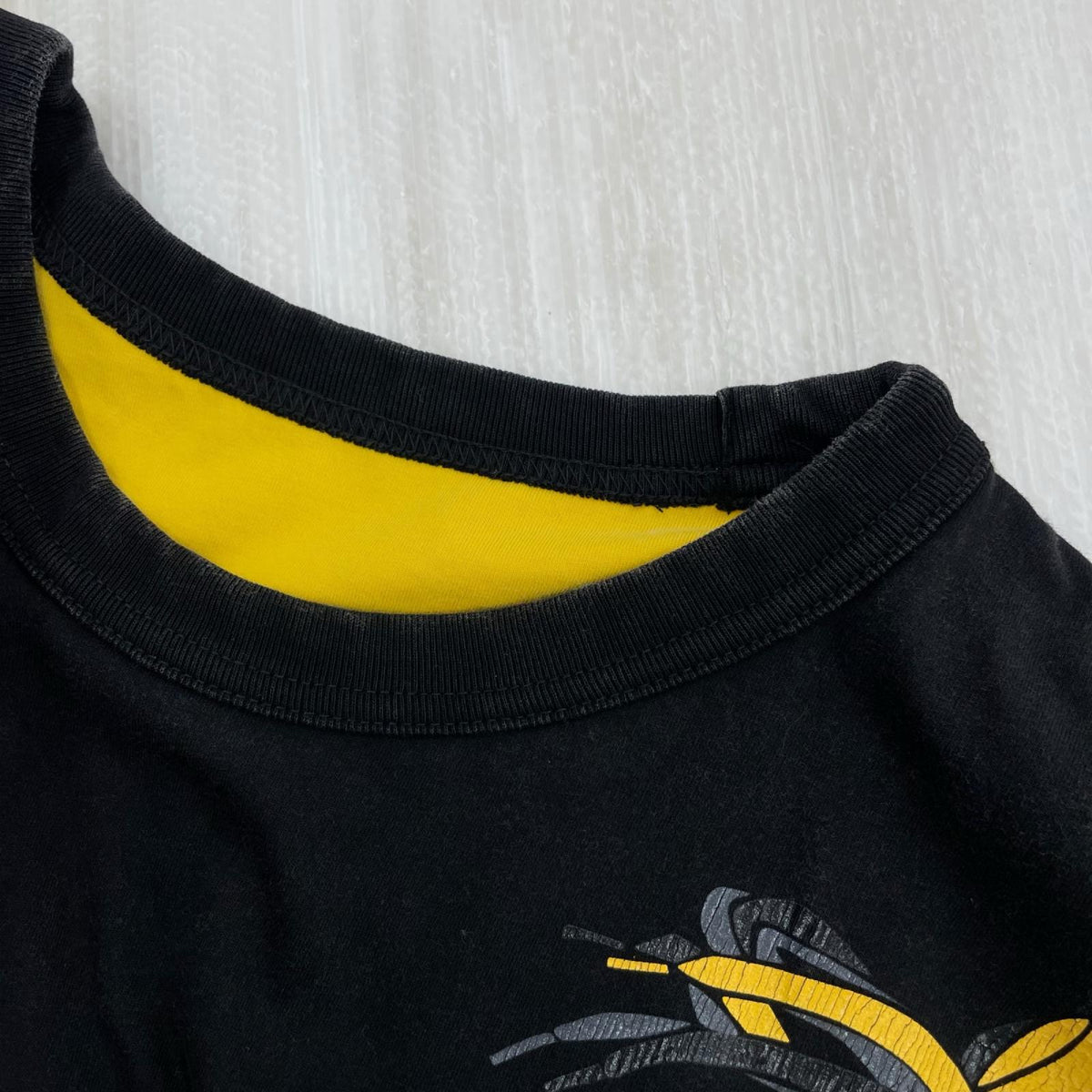 半袖Ｔシャツ ダブルフェイス 黒黄