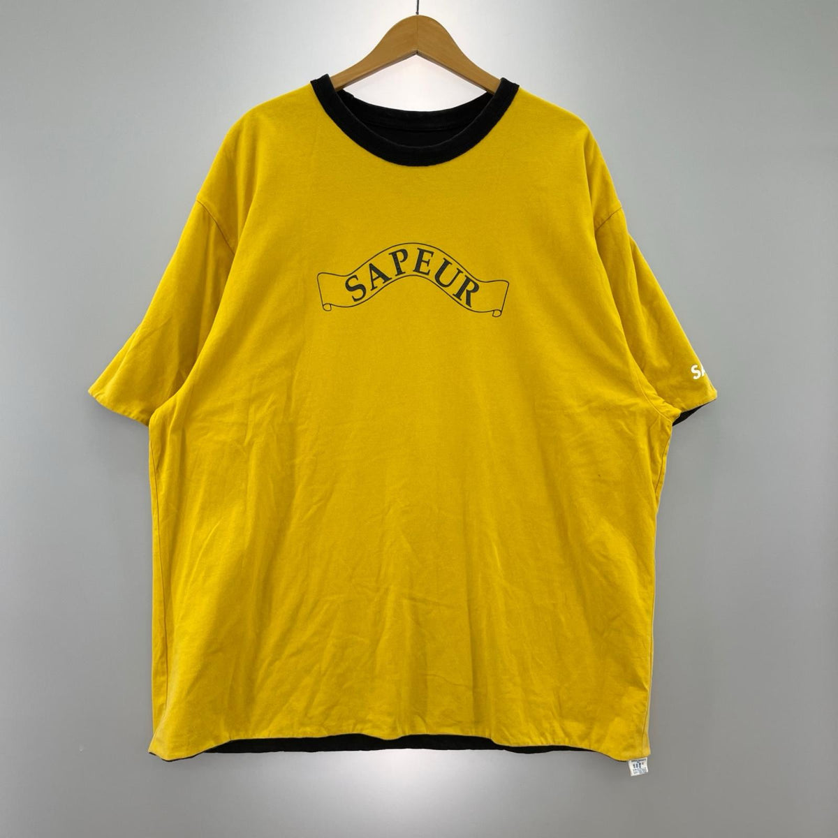 半袖Ｔシャツ ダブルフェイス 黒黄